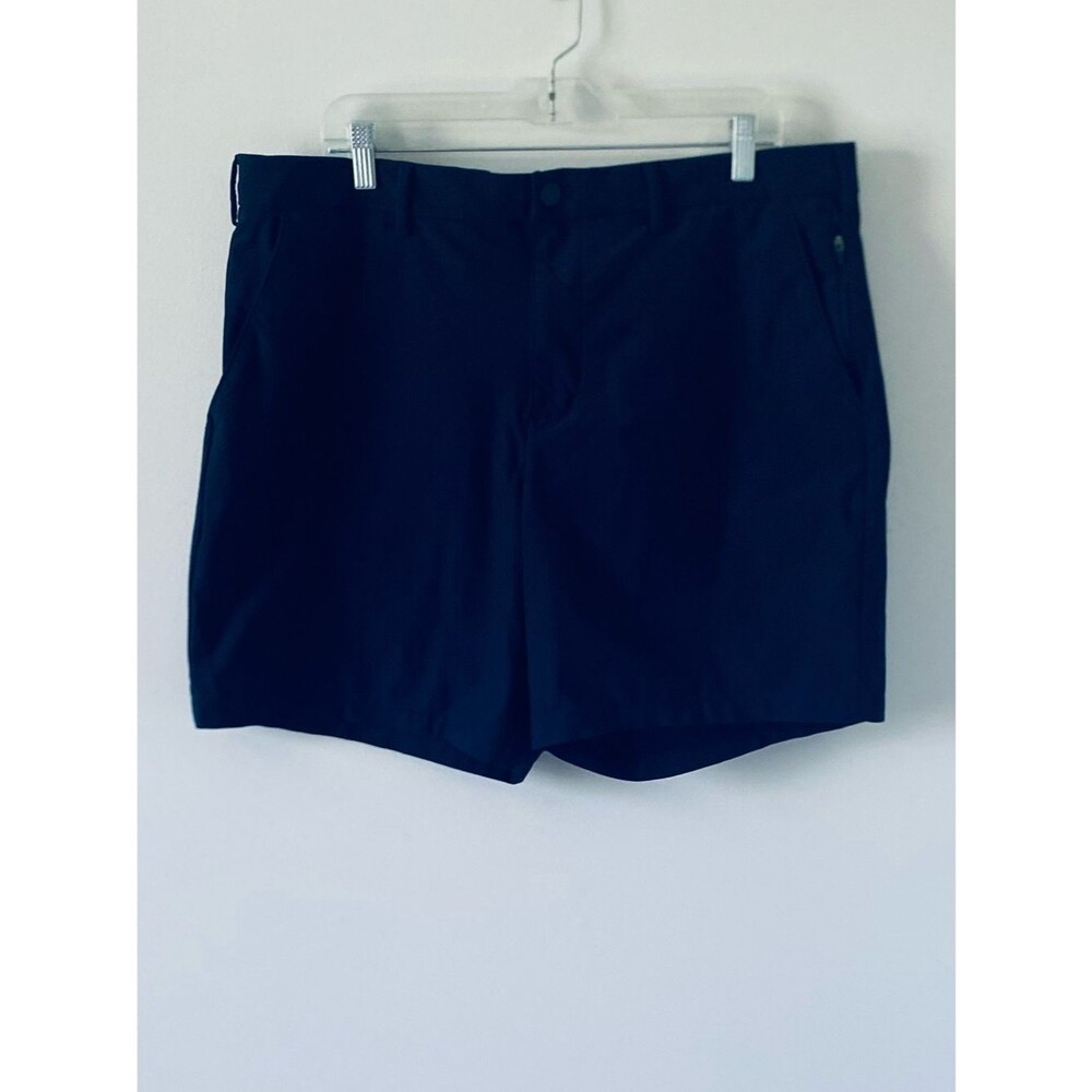 GAP Men's Dark Navy Flat Front Golf Shorts Size 38 8inch Short Performance EUC